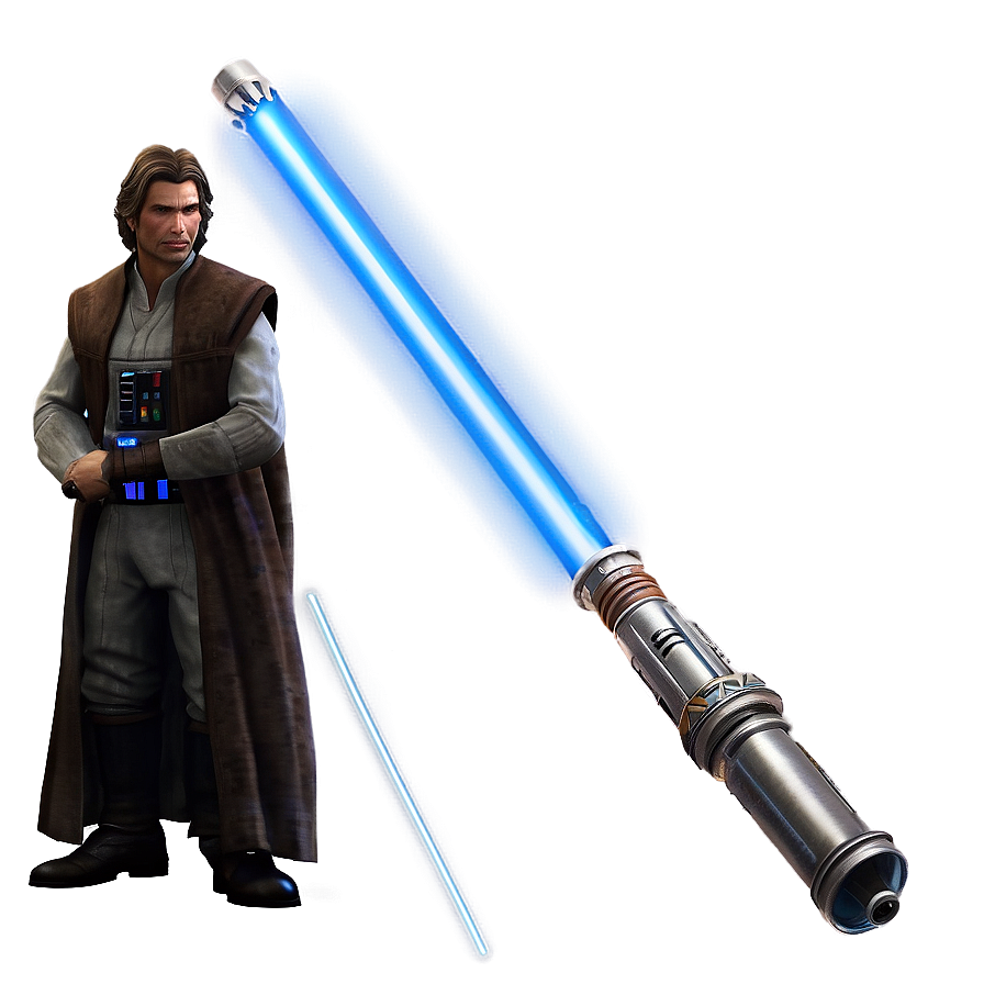 Shimmering Blue Lightsaber Png Sta99 PNG Image