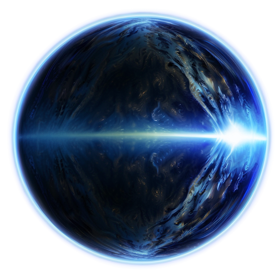 Shimmering Blue Planet Emblem Png 36 PNG Image