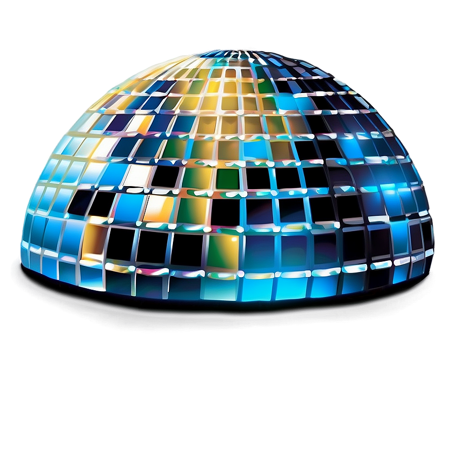 Shimmering Disco Ball Dome PNG Image