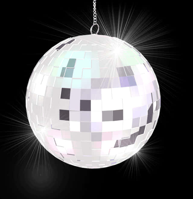 Shimmering Disco Ball Illustration PNG Image