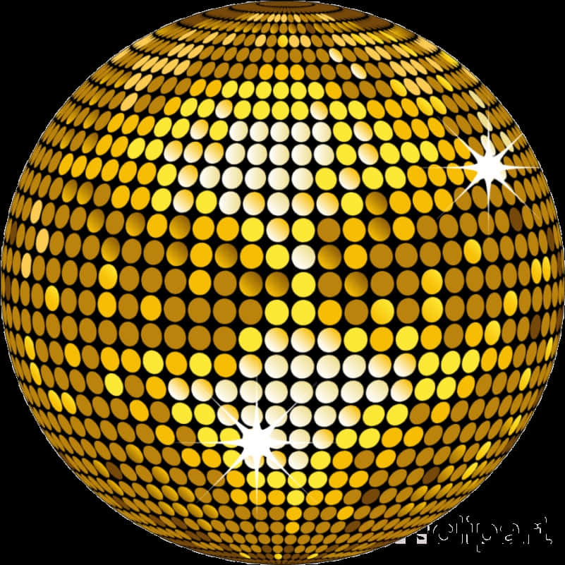 Shimmering Disco Ball PNG Image