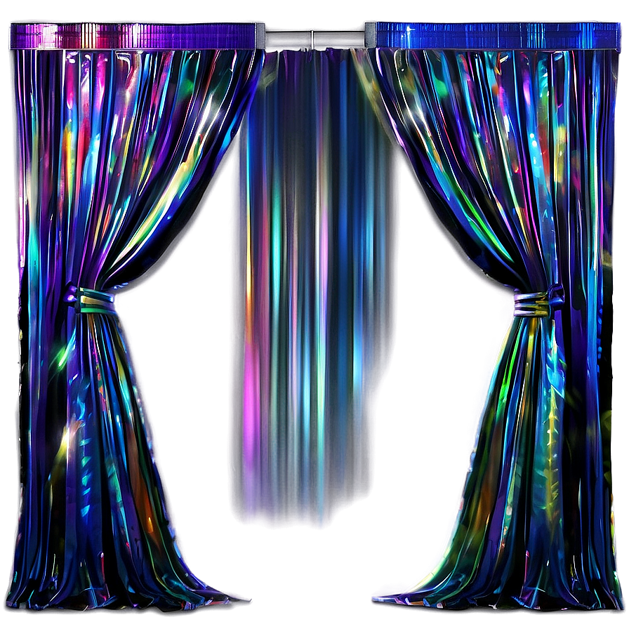 Shimmering Disco Curtains Png Prk70 PNG Image