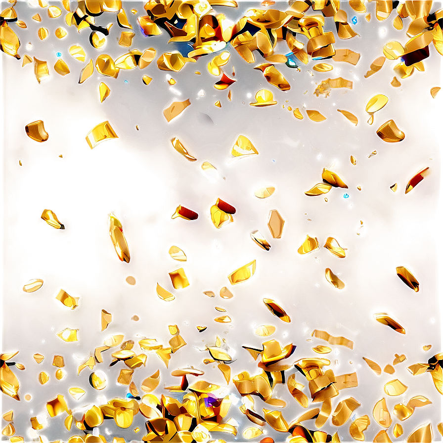 Shimmering Gold Confetti Png Pqv PNG Image