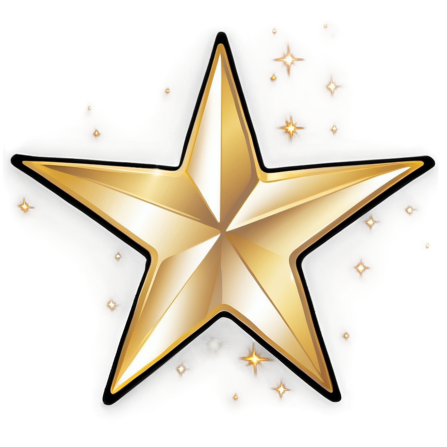 Shimmering Star Sparkle Png Gch97 PNG Image