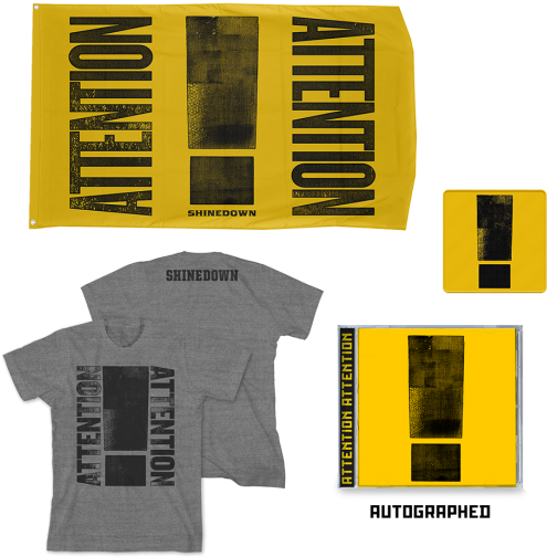 Shinedown Attention Merchandise Collection PNG Image