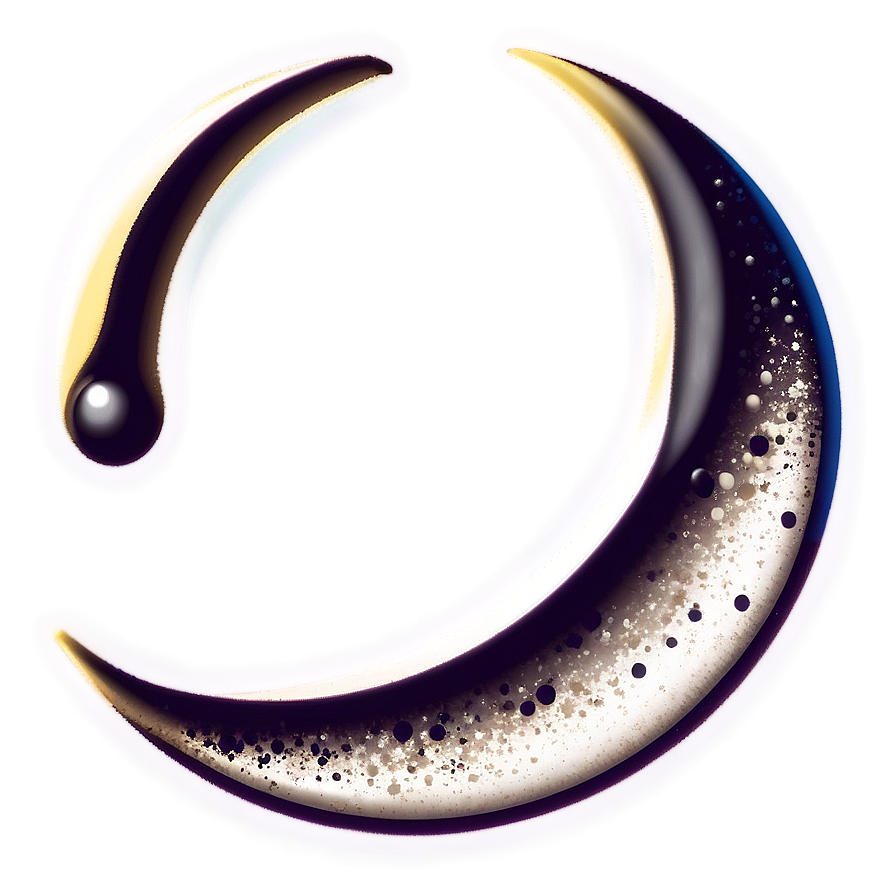 Shining Crescent Icon Png Qbe PNG Image