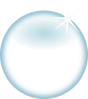 Shining Crystal Ball Illustration PNG Image