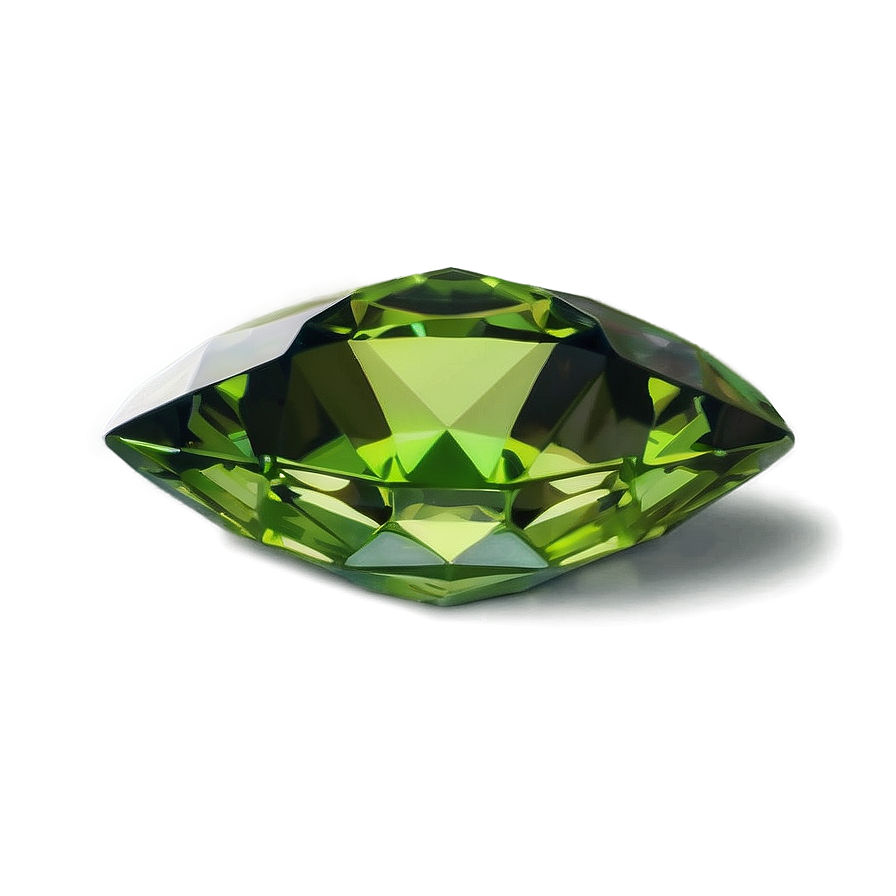 Shining Peridot Gem Png Ctr82 PNG Image