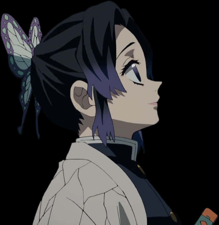 Shinobu Kocho Anime Profile PNG Image