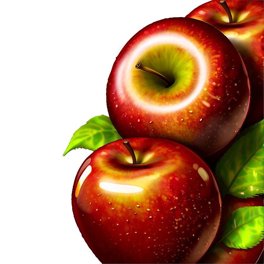 Shiny Apple Cartoon Png Gtc98 PNG Image