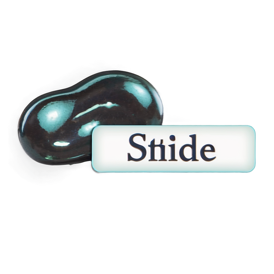 Shiny Beanwith Label PNG Image