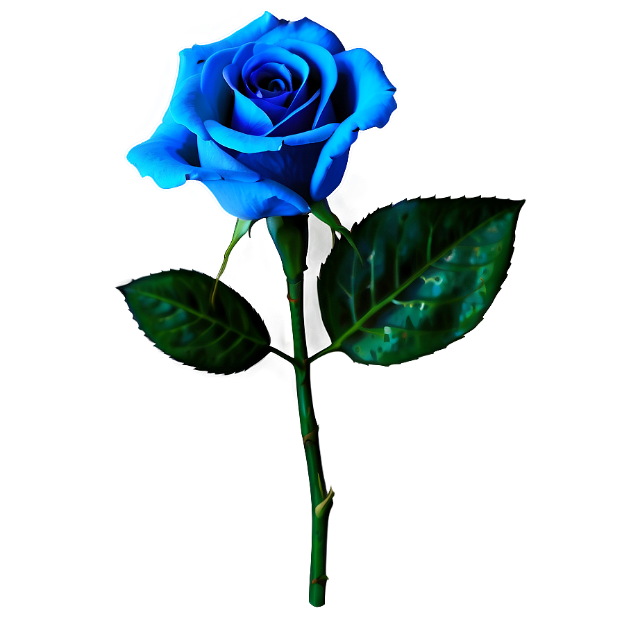 Shiny Blue Rose Png 9 PNG Image