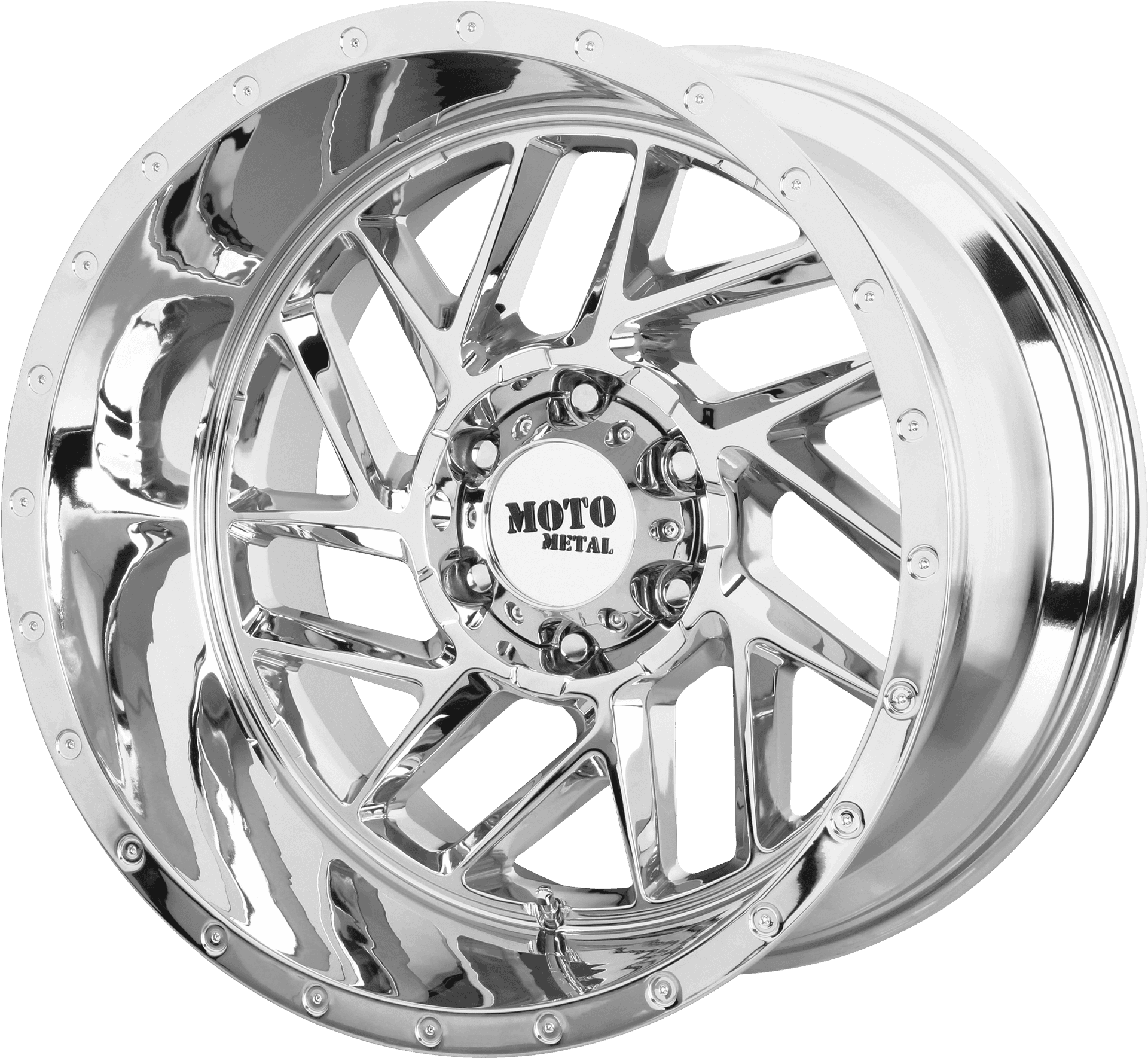 Shiny Chrome Wheel Rim PNG Image