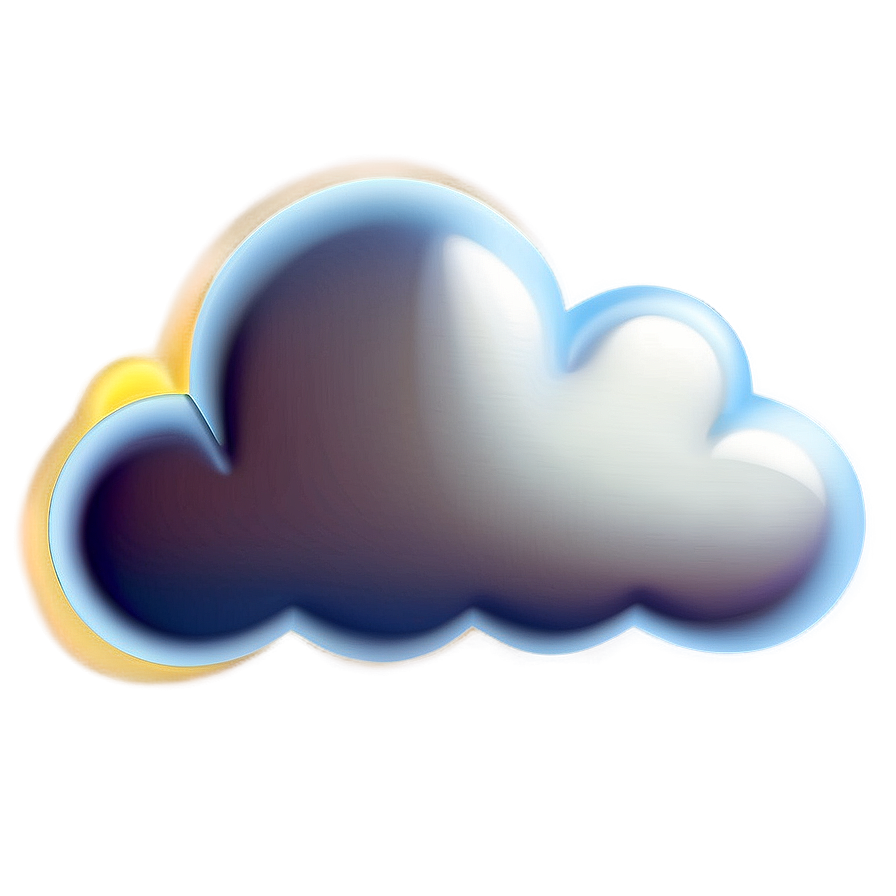 Shiny Cloud Emoji Png Jgl12 PNG Image