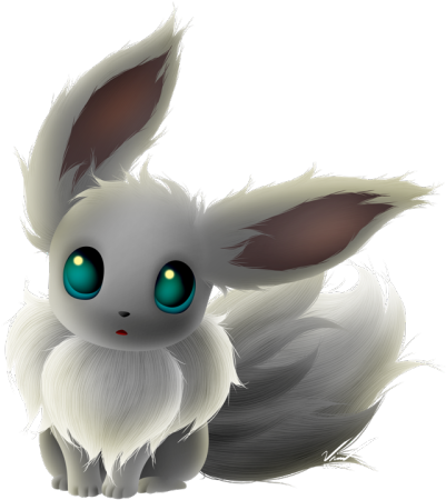 Shiny Eevee Pokemon Artwork PNG Image