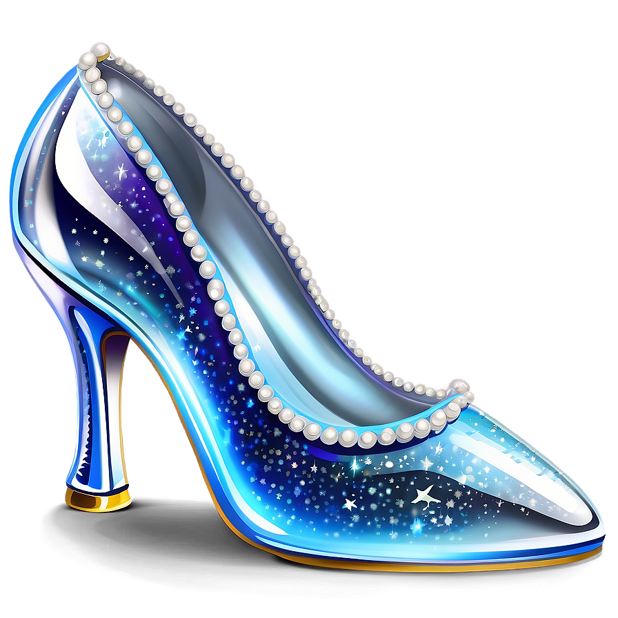 Shiny Glass Slipper Cinderella Png Udj91 PNG Image