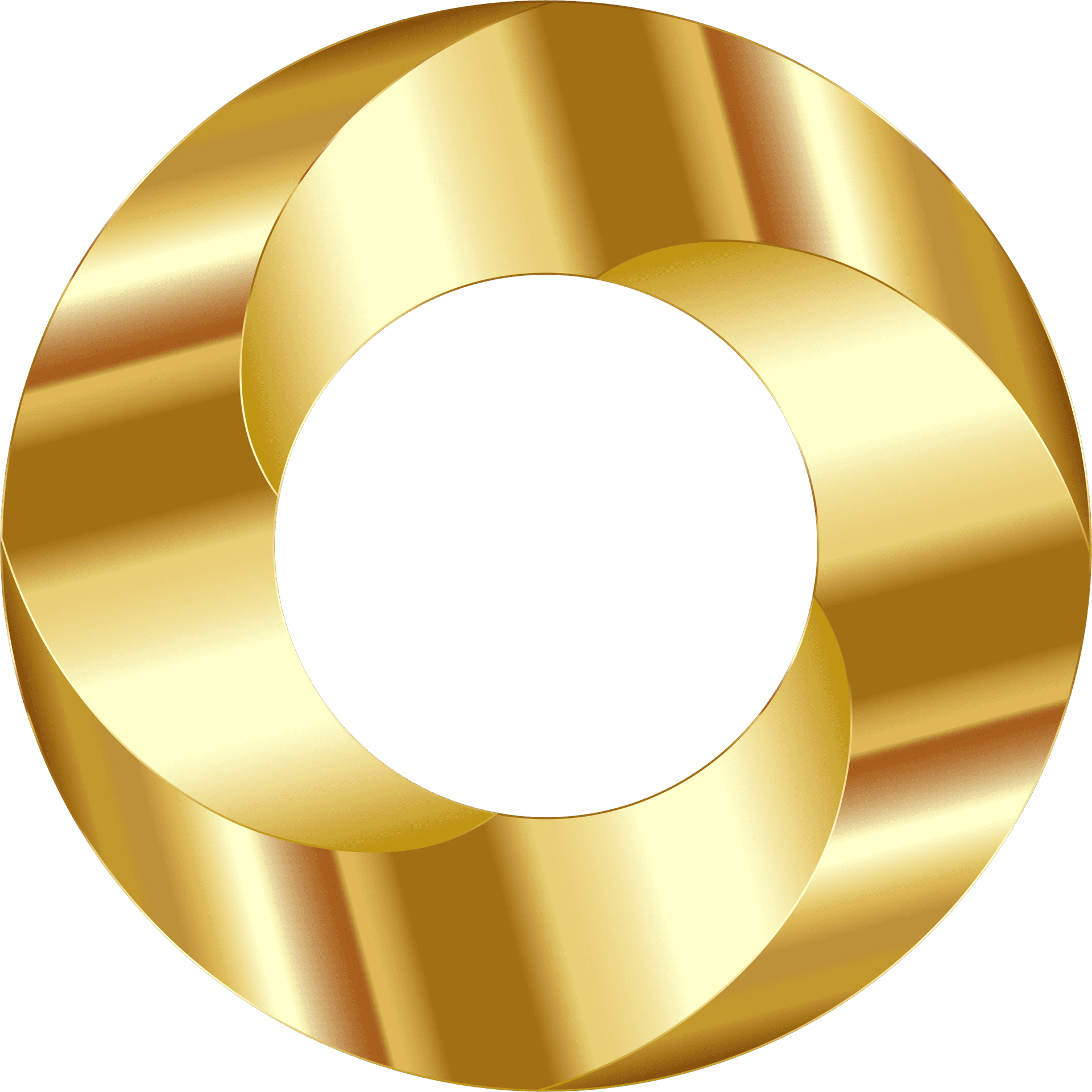 Shiny Gold Circle Graphic PNG Image