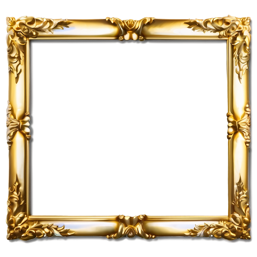 Shiny Gold Frame Png 79 PNG Image