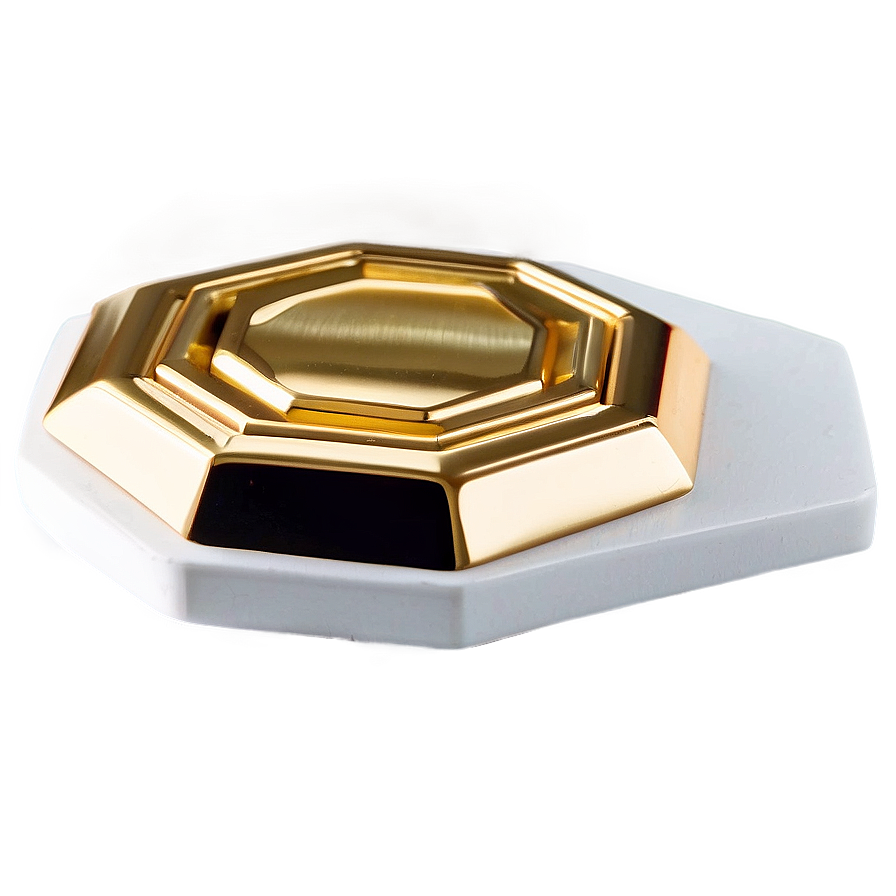 Shiny Gold Octagon Png Tog46 PNG Image