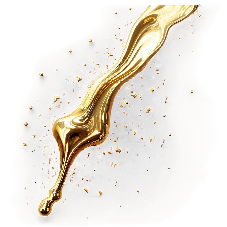 Shiny Gold Paint Splash Png 06282024 PNG Image