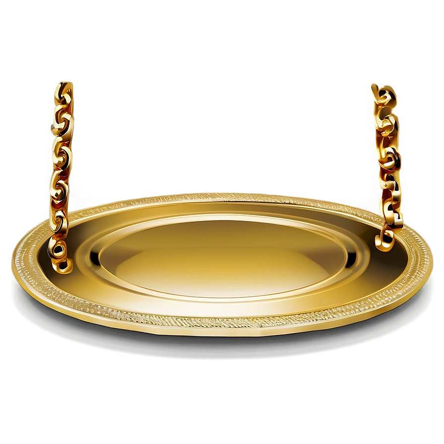 Shiny Gold Plate Png Dnq39 PNG Image