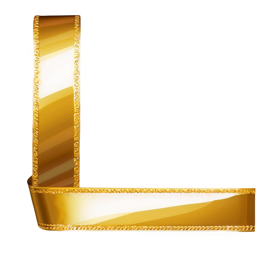 Shiny Gold Ribbon Png 80 PNG Image