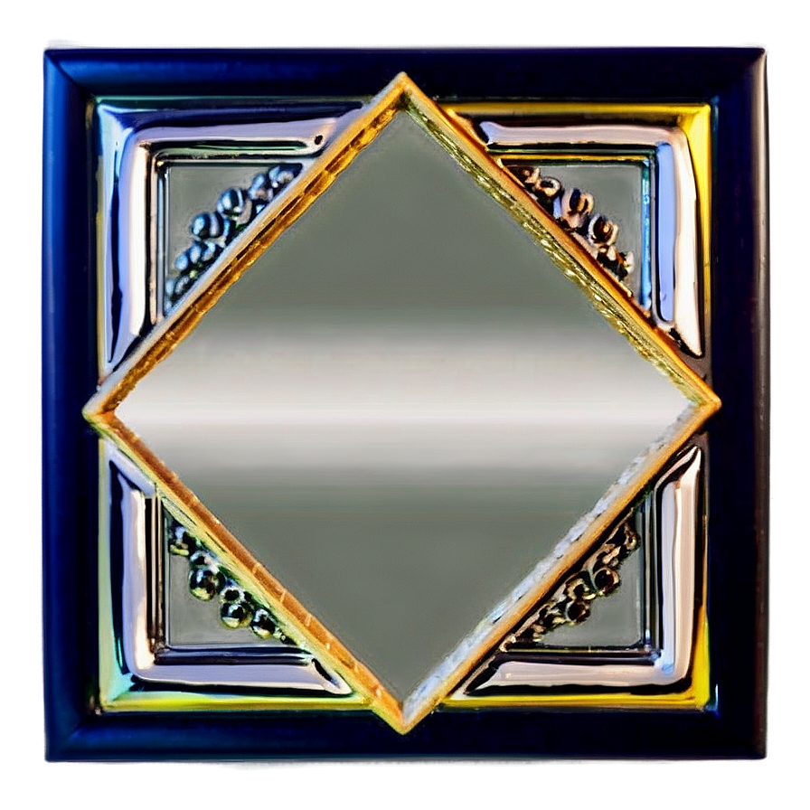 Shiny Gold Square Frame Png Dev PNG Image