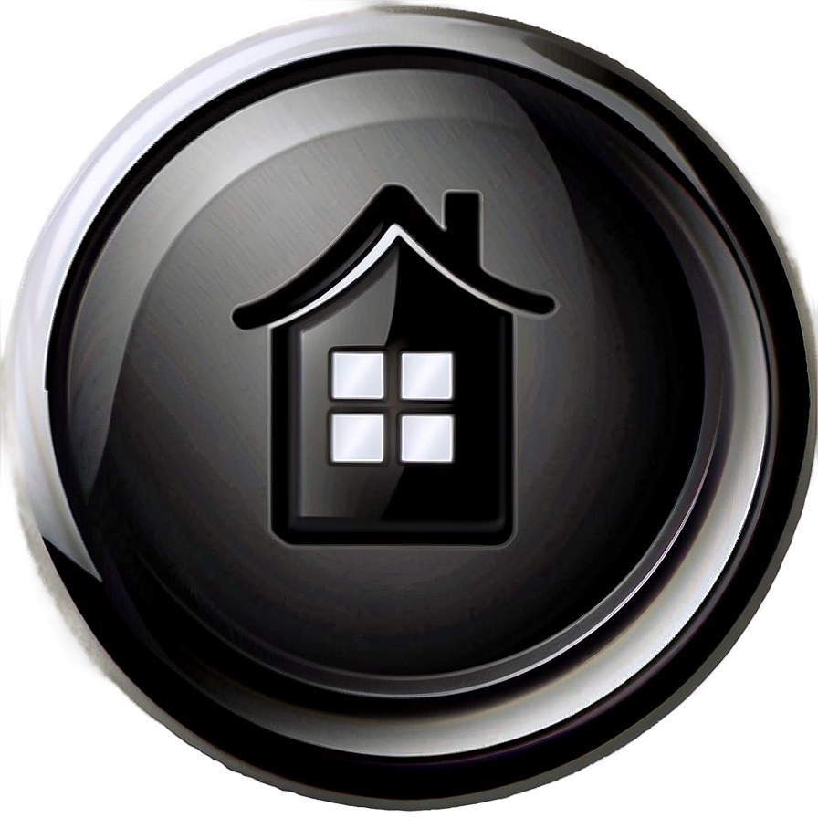 Shiny Home Button Png 06132024 PNG Image