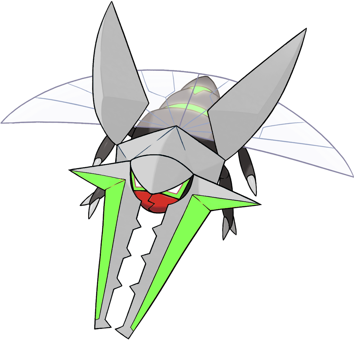 Shiny Mega Scizor Pokemon PNG Image