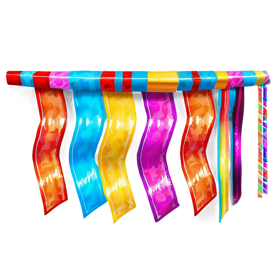 Shiny Party Streamers Png Tkp17 PNG Image