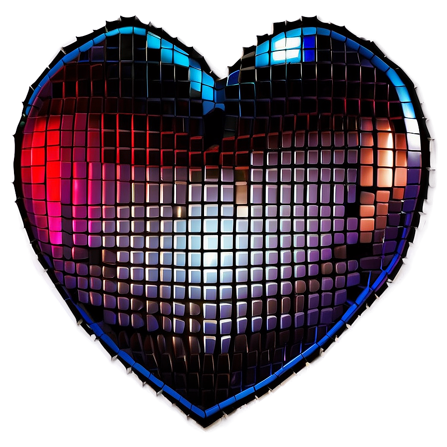 Shiny Pixel Heart Png 05252024 PNG Image