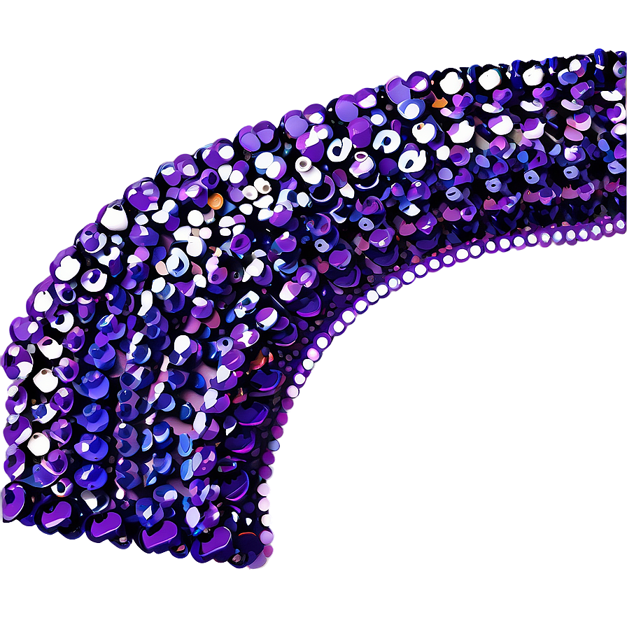 Shiny Purple Sequin Border Png Vbd81 PNG Image