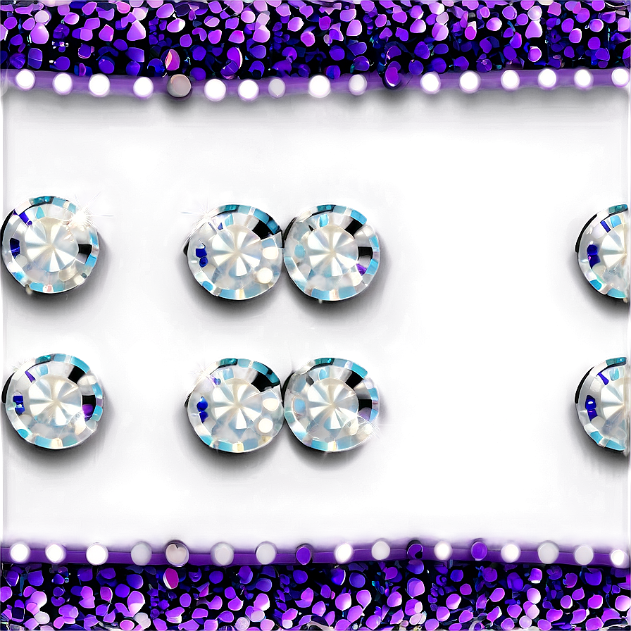 Shiny Purple Sequin Border Png Wkq97 PNG Image