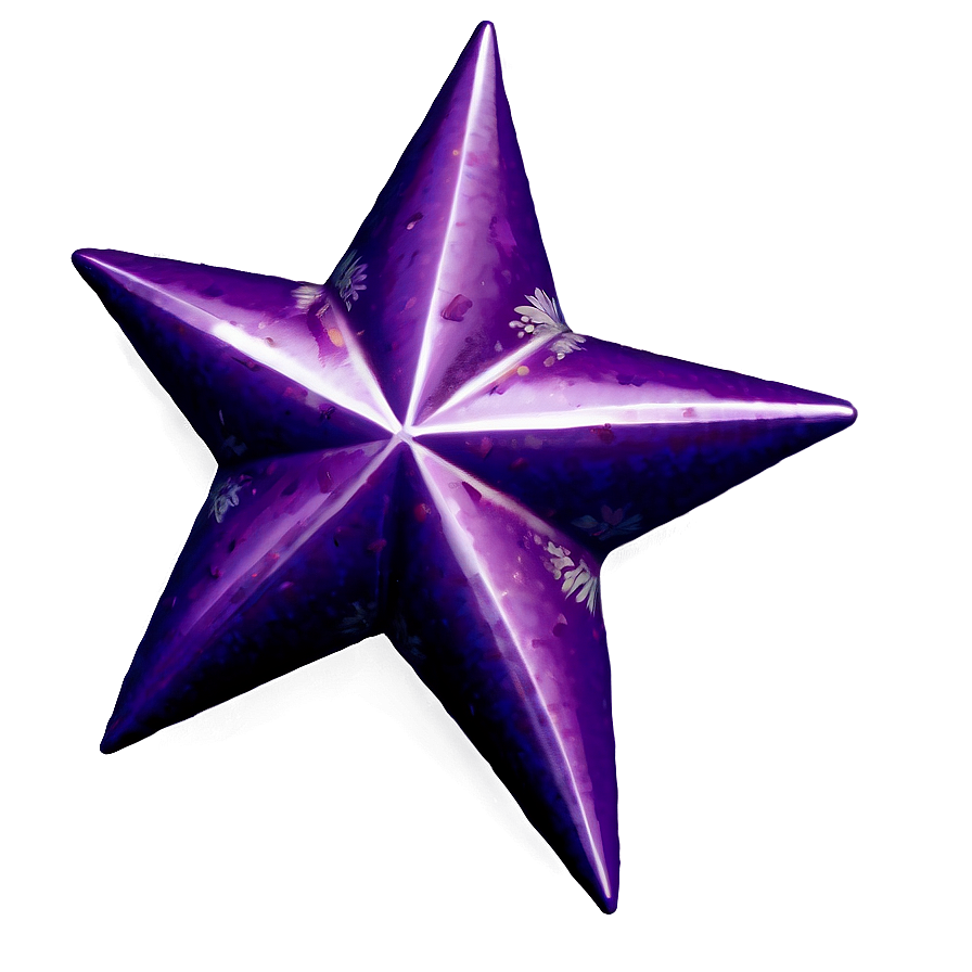 Shiny Purple Star Design Png Epn PNG Image