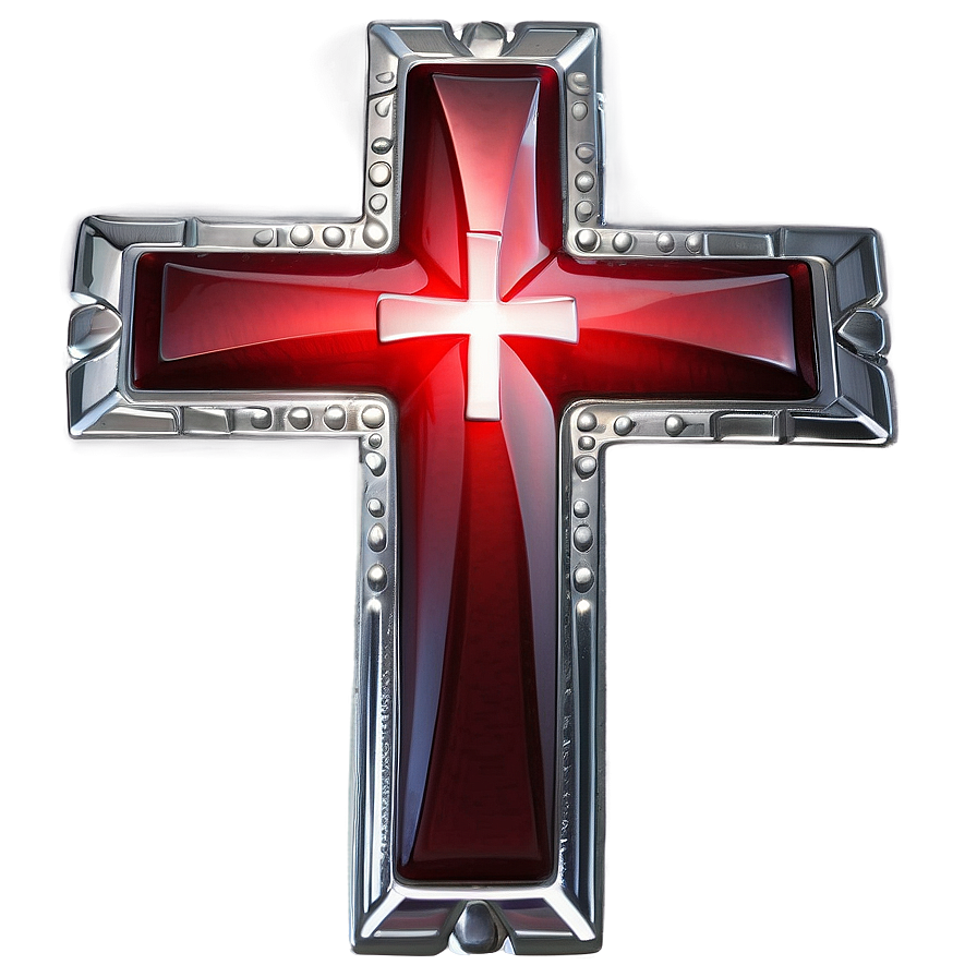 Shiny Red Cross Png Wsj PNG Image