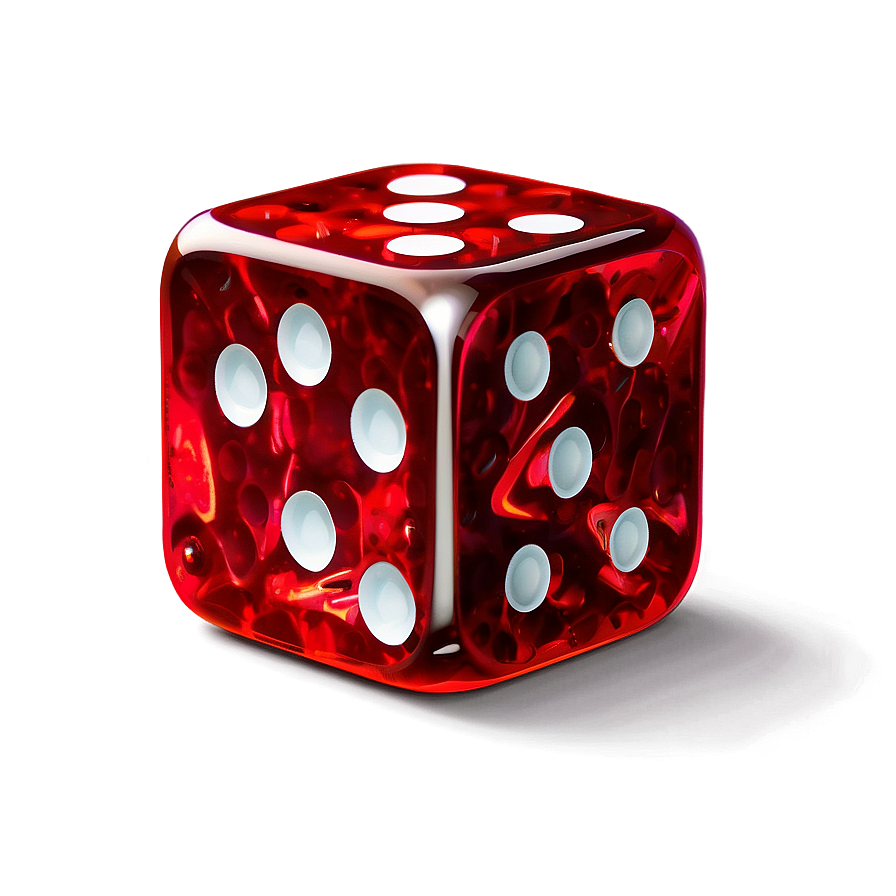 Shiny Red Dice Png Yde49 PNG Image