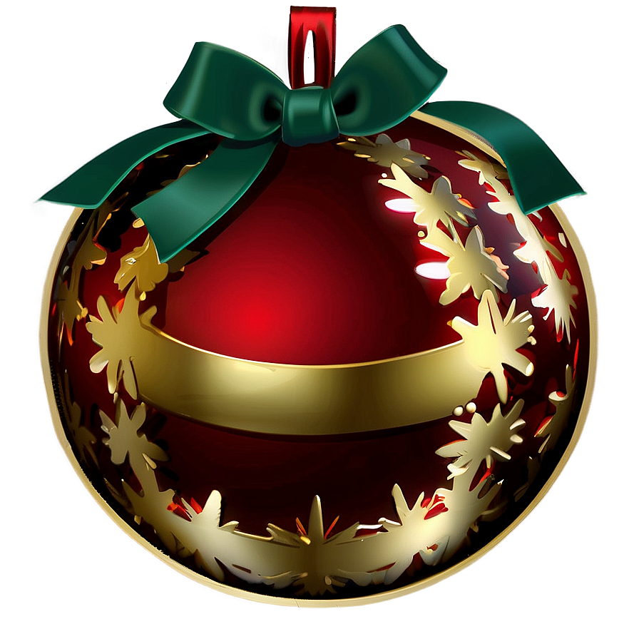 Shiny Red Ornament Png Alm98 PNG Image