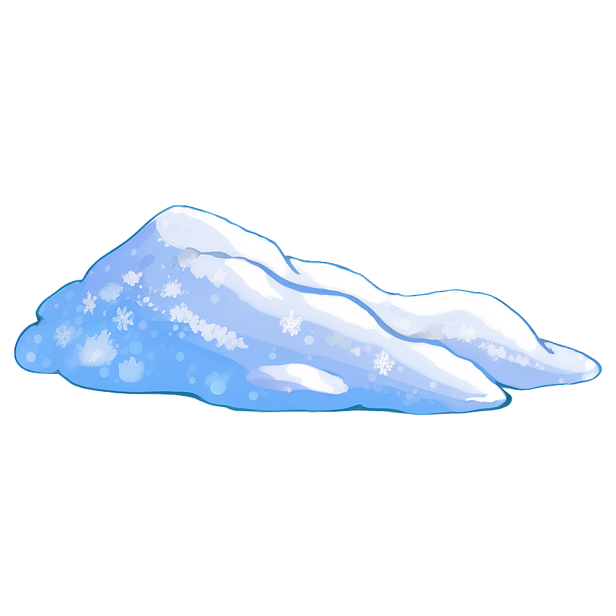 Shiny Snow Pile Png Gey PNG Image