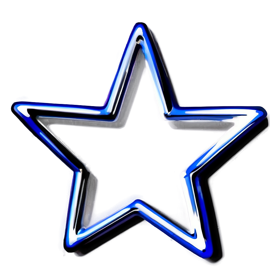 Shiny Star Outline Png 05252024 PNG Image