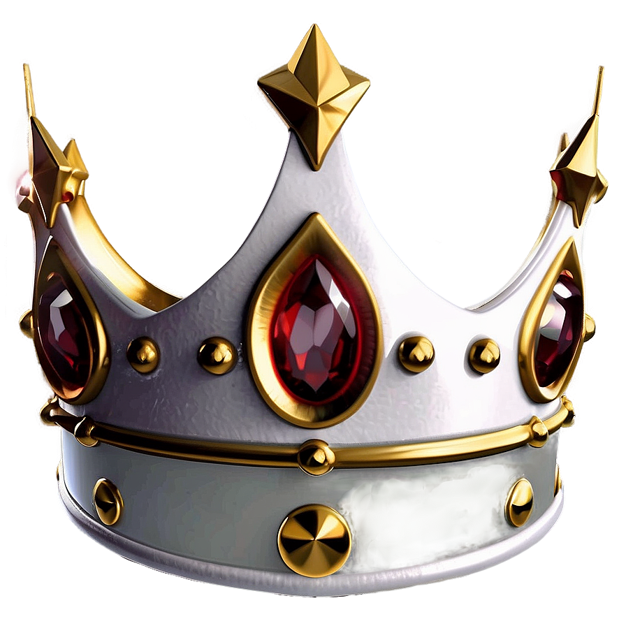 Shiny White Crown Emblem Png Txu35 PNG Image