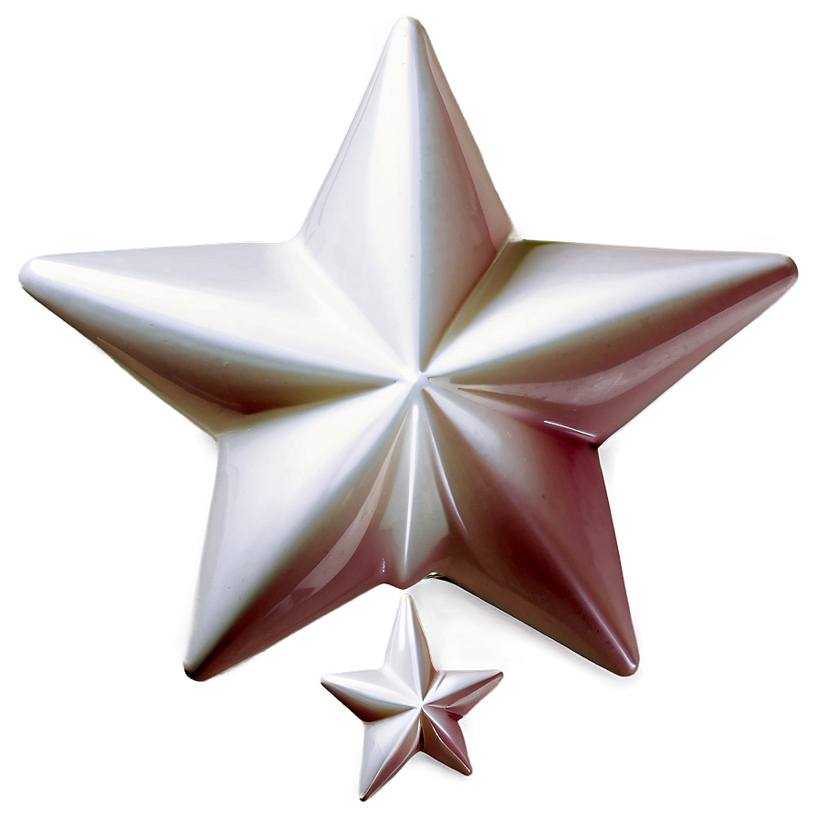 Shiny White Star Illustration Png 11 PNG Image