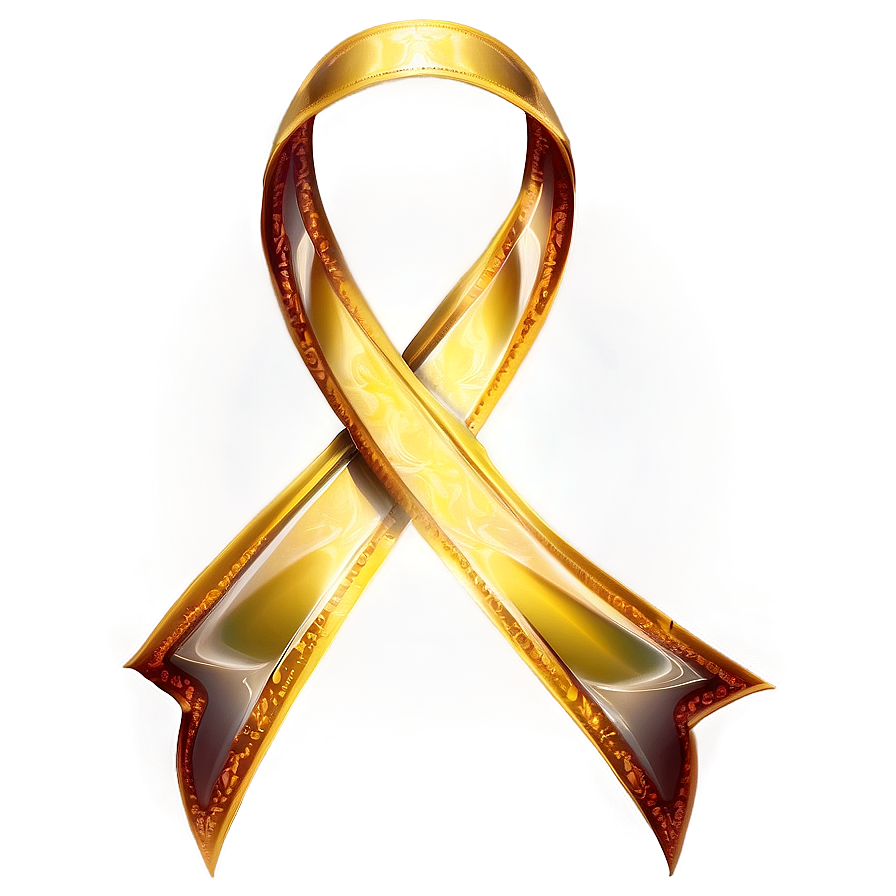 Shiny Yellow Ribbon Design Png Iqi PNG Image