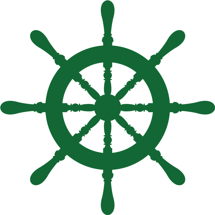 Ship Steering Wheel Silhouette PNG Image