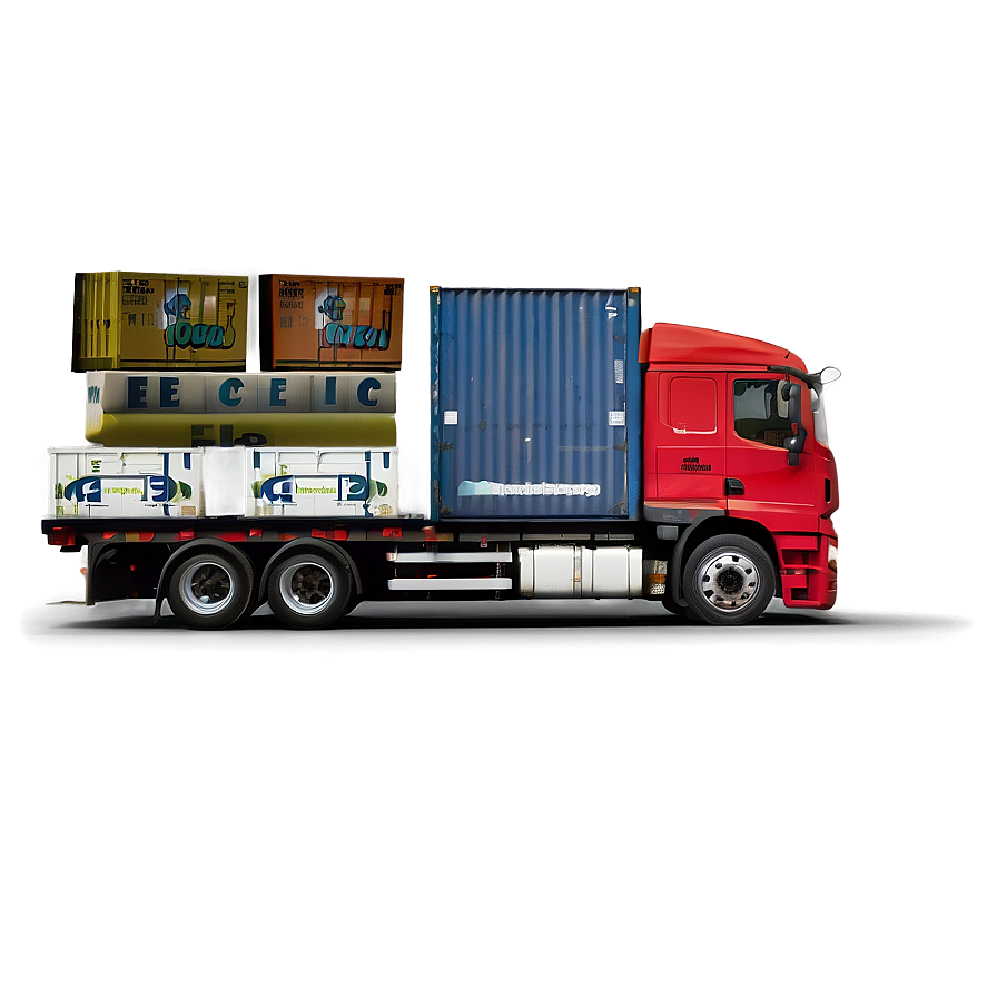 Shipping Truck C PNG Image