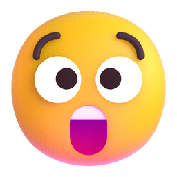 Shocked Face Emoji Expression PNG Image