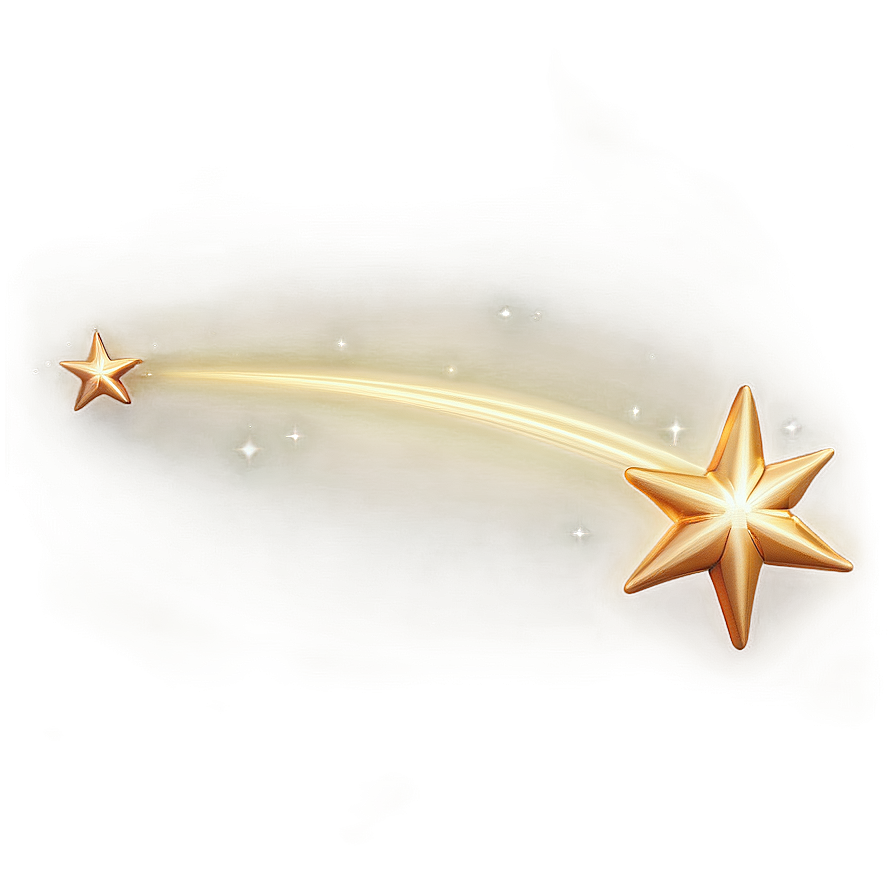 Shooting Star With Light Effect Png Fou PNG Image