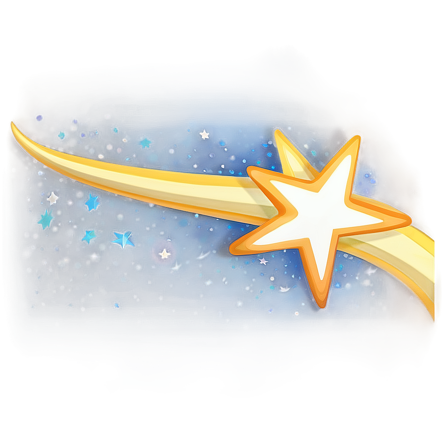 Shooting Star With Stars Background Png 96 PNG Image