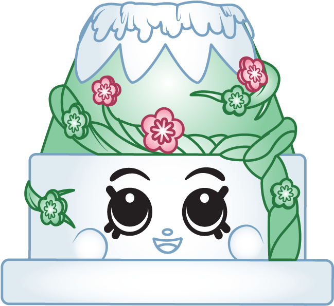 Shopkins Character Snowy Mountain PNG Image