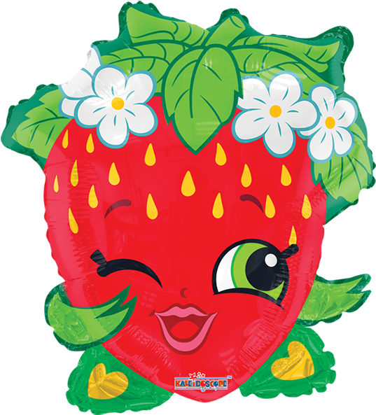 Shopkins Strawberry Kiss Balloon PNG Image