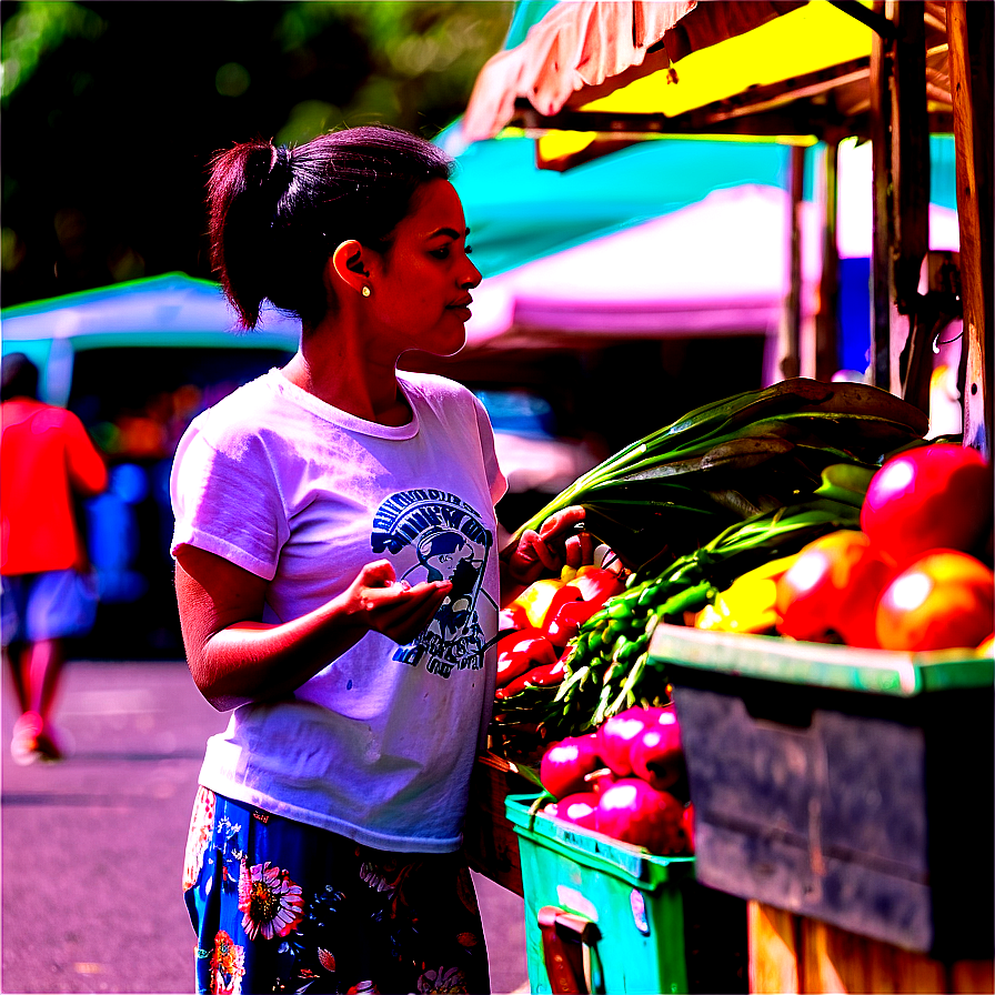 Shopping At Farmers Market Png 06112024 PNG Image